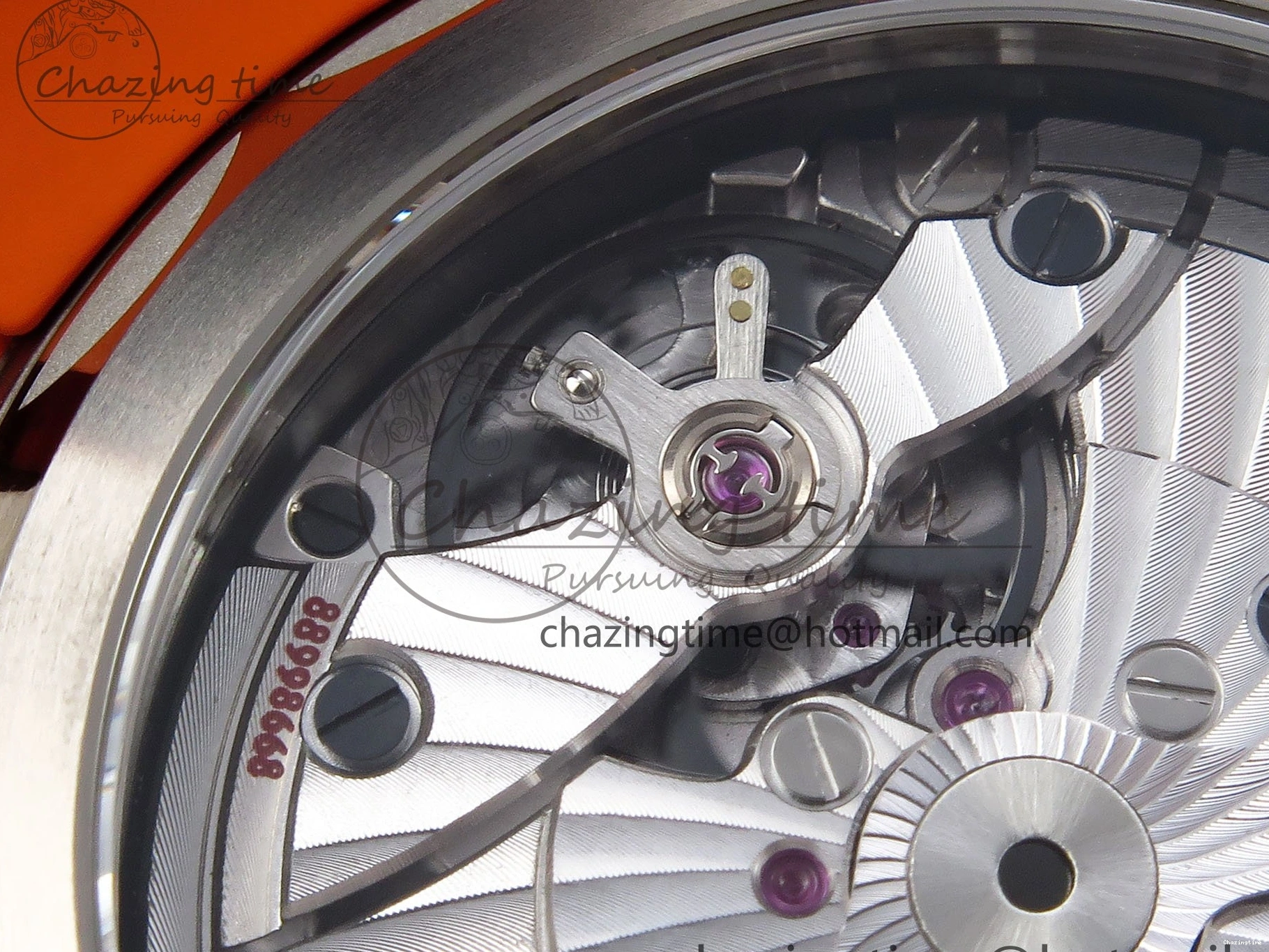 1226 Comfortable Planet Ocean 43.5mm SS VSF 1:1 Best Edition Black Orange Bezel Gray Dial on Nylon Strap A8900 Super Clone V 7730